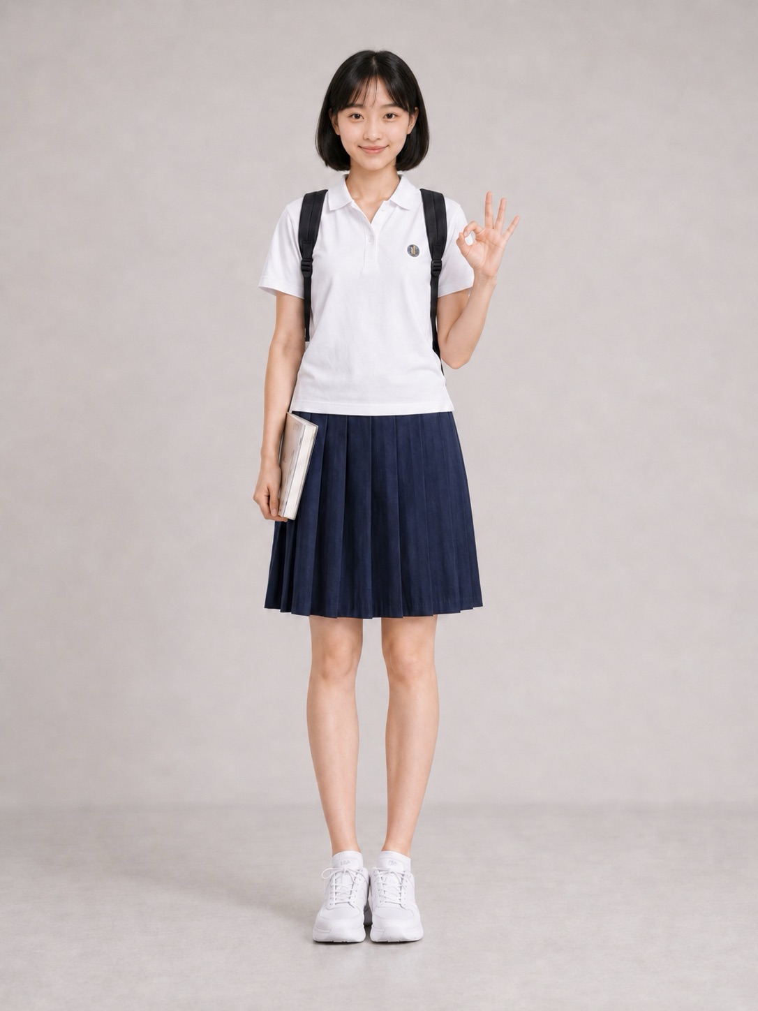 Punggol student giving OK sign after being supported by eduKatePunggol