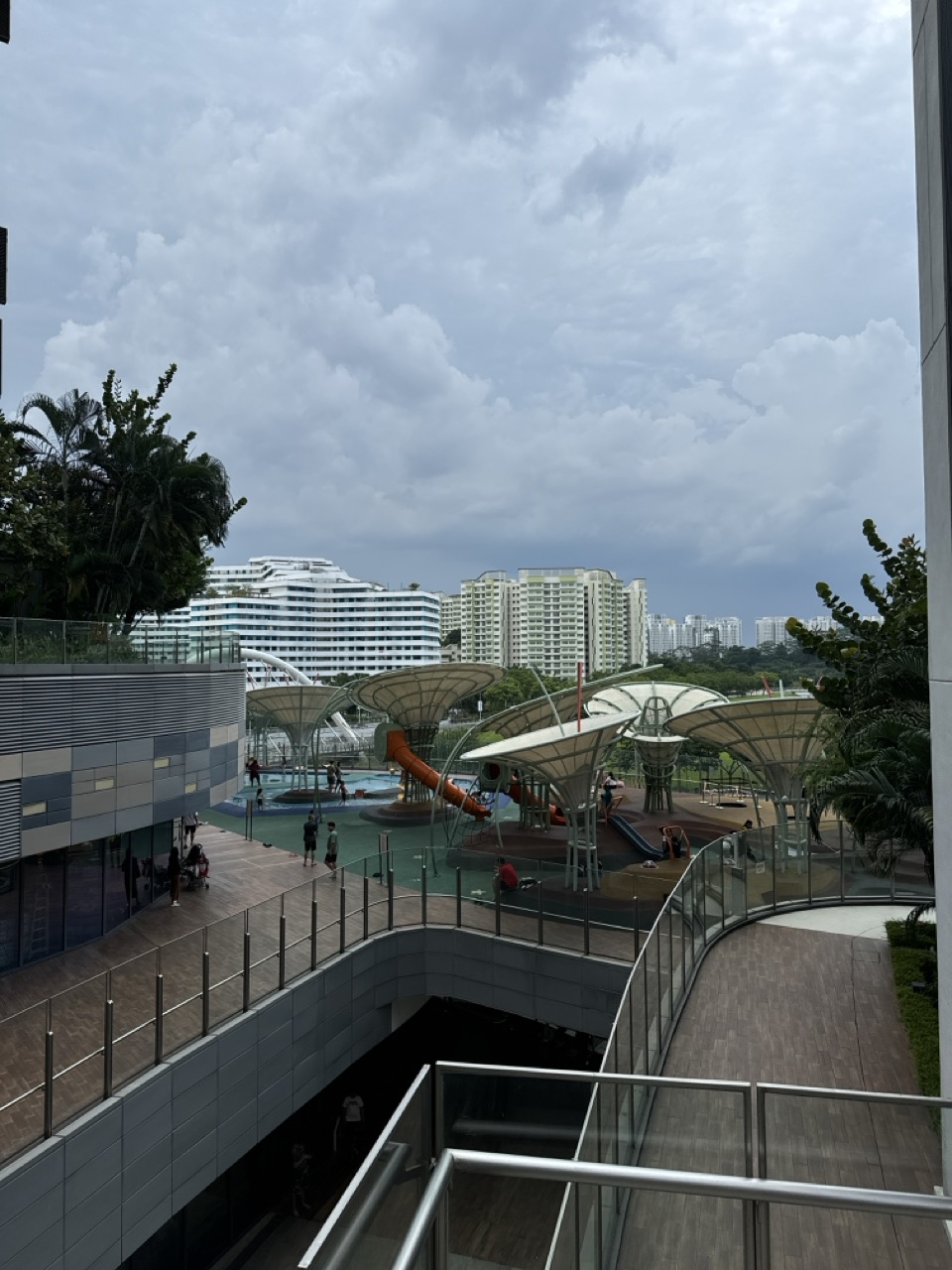 Children's Splash and Slide water-play area at Happy Park, Waterway Point in Punggol.