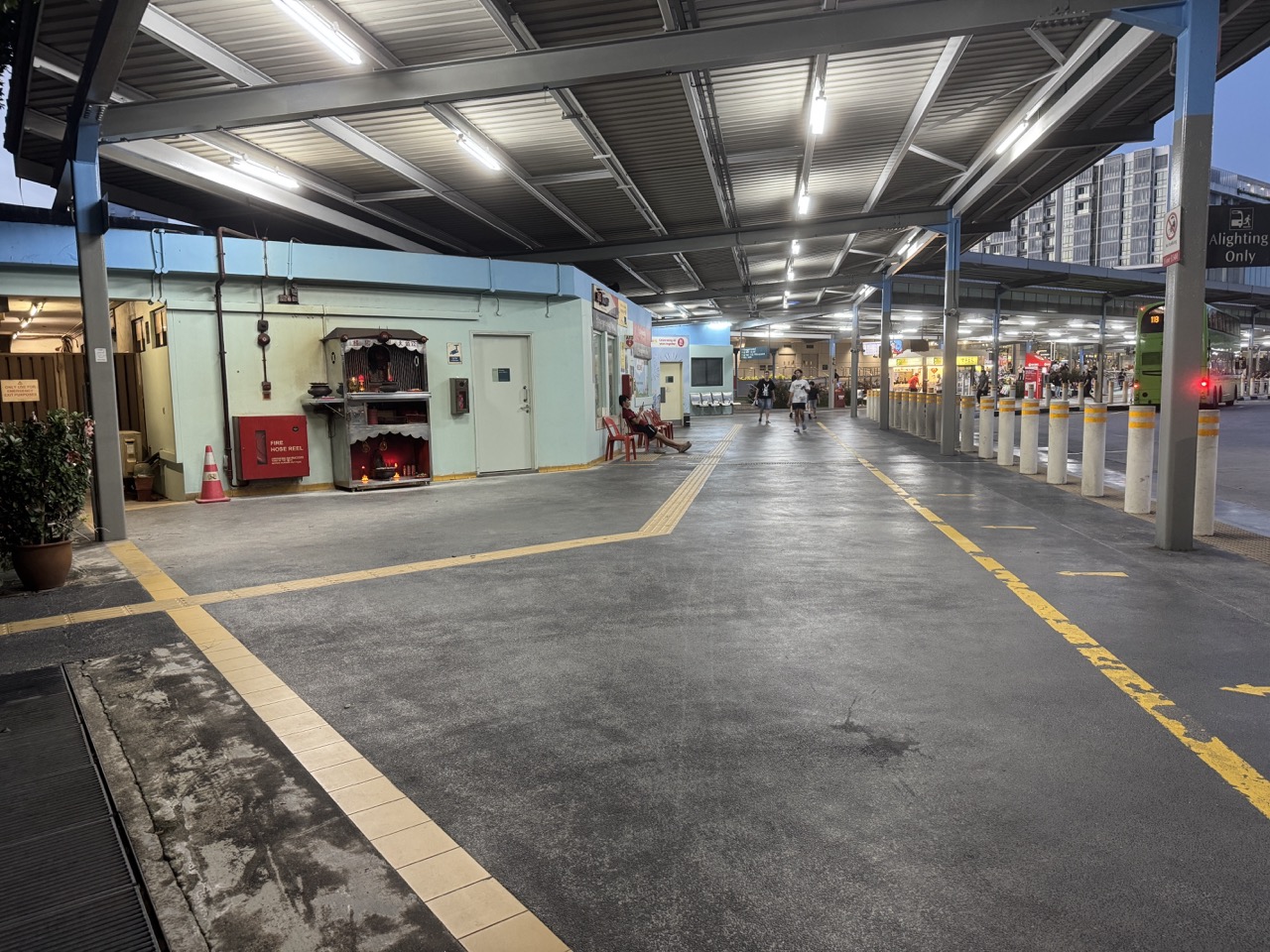 Exterior view of Punggol bus interchange in Singapore.