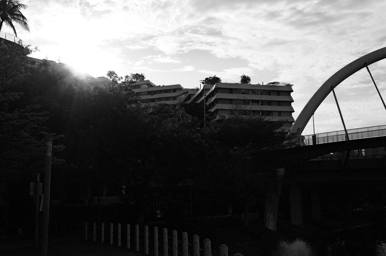 Sunrise over HDB flats in Punggol