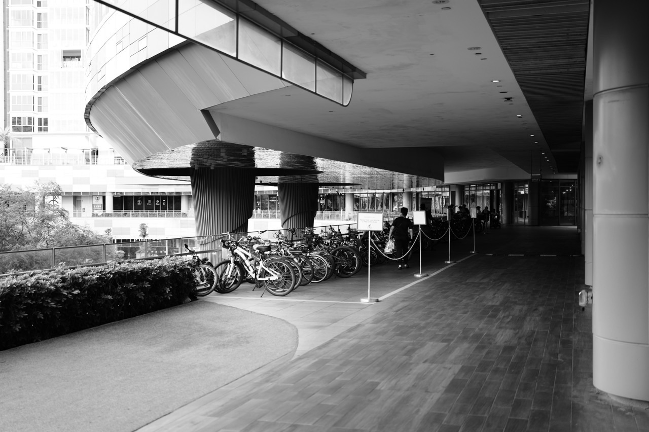 Bicycle parking facilities at Waterway Point