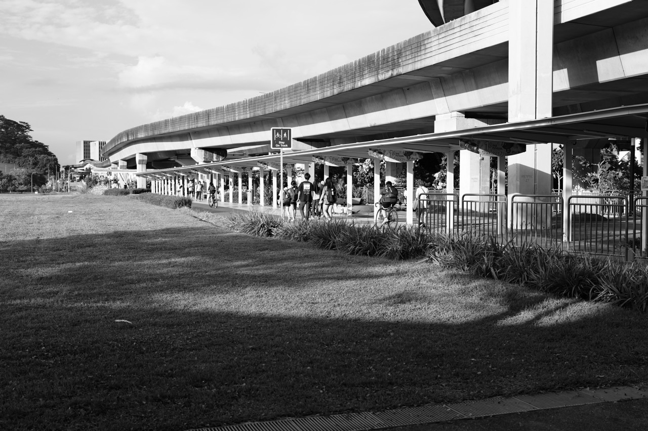Pedestrian connector between Punggol MRT and One Punggol