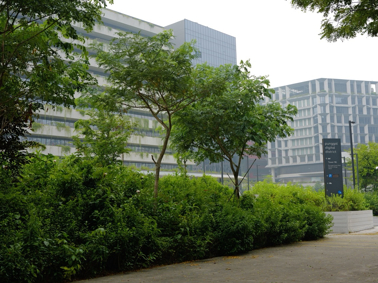Entrance to Punggol Digital District in Singapore.