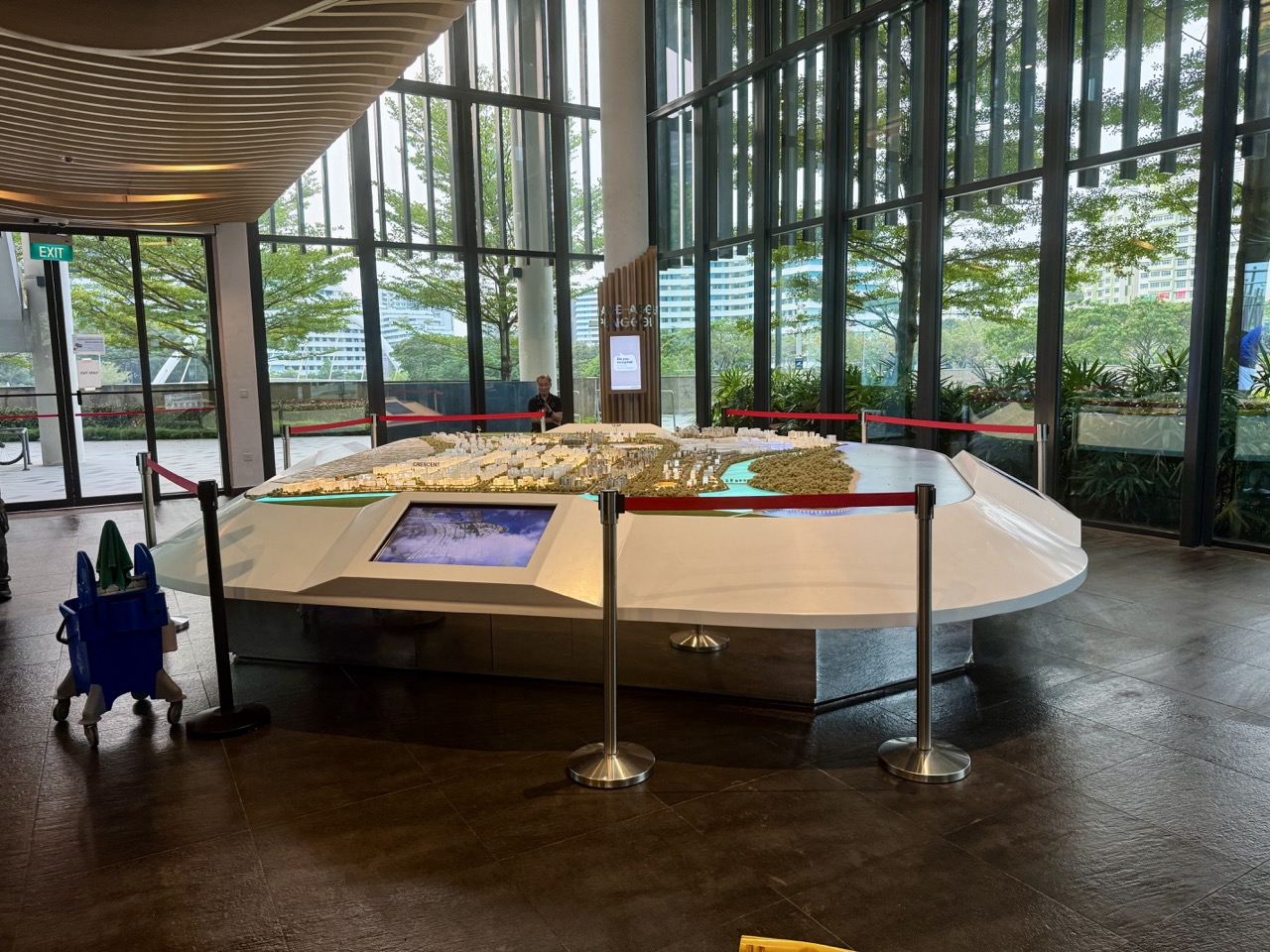 Scale model of Punggol town on display at the Punggol Discovery Cube.